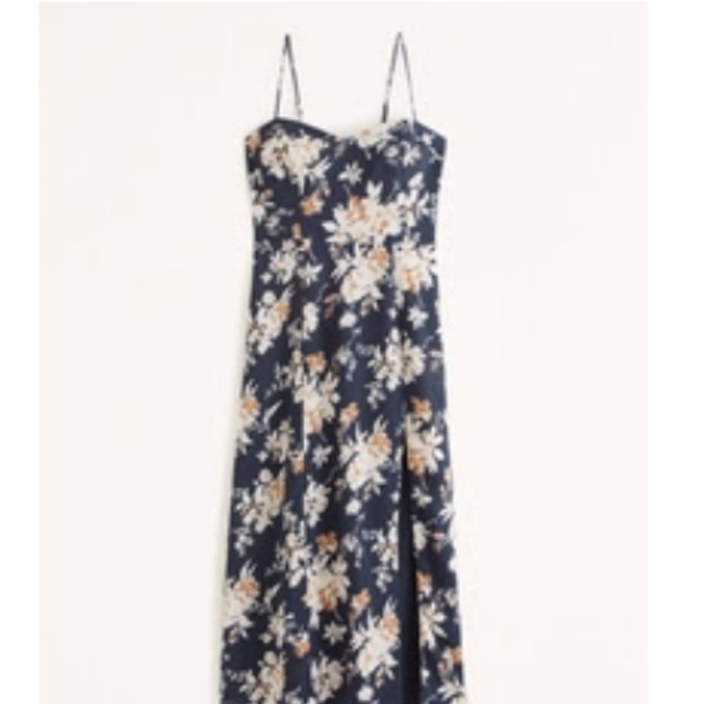 Abercrombie Camille Dress - Navy Floral - Picture 2 of 4